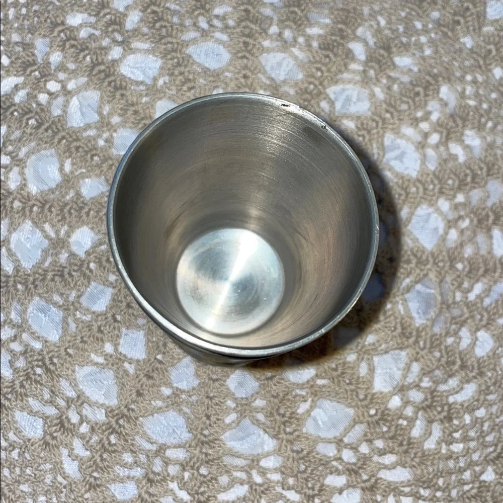 Vintage German 95% Pewter shot glass.  Intricately Designed. - Picture 5 of 6